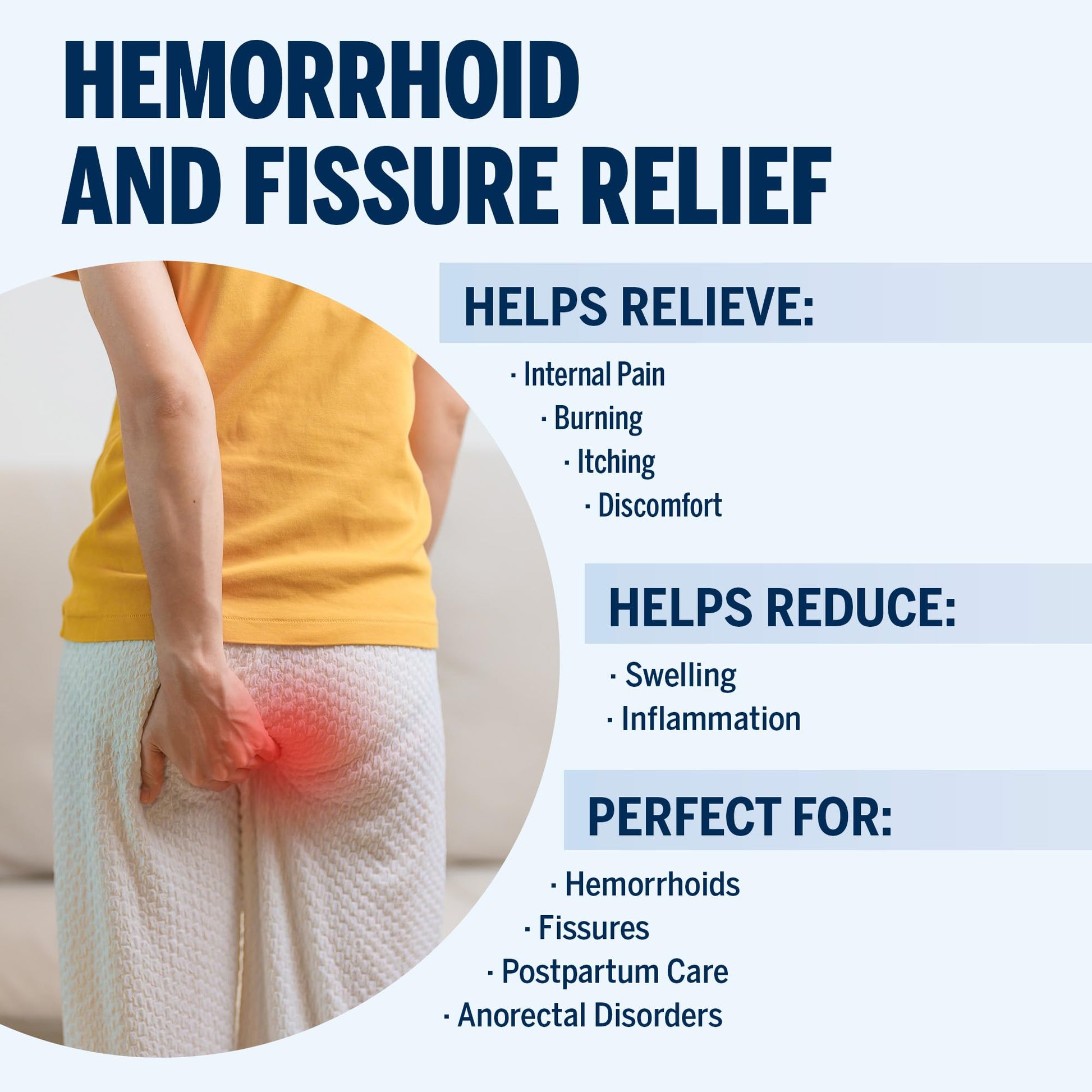 Ariella Hemorrhoid Treatment Suppository Gel: Natural & Herbal - Relieve Itching Burning Discomfort - Internal Relief - New Rounded Applicator - Nighttime Use (Pack of 6, Old) - Maple Wellness Supplements