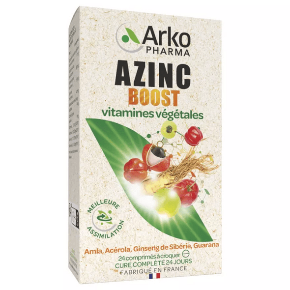 Arkopharma Azinc Boost Vitamines Végétales 24 tablets - Maple Wellness Supplements