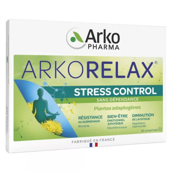 Arkorelax Stress Control Sérénité 30 tablets - Maple Wellness Supplements