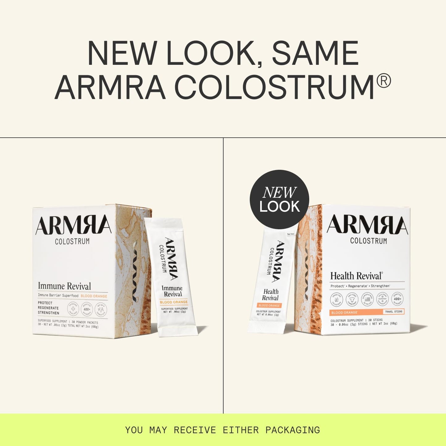ARMRA Colostrum™ Powder | Blood Orange | Gut Health & Bloating | Skin & Hair | Immunity | Keto, Gluten & Fat-Free | 30 Servings - Maple Wellness Supplements