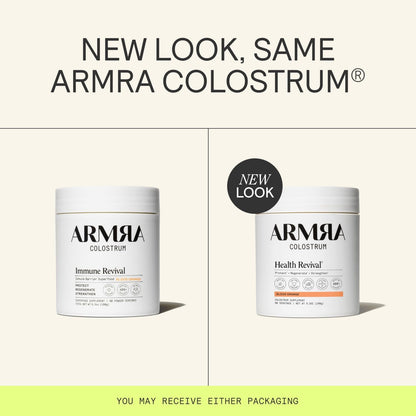 ARMRA Colostrum Powder | Blood Orange | Gut Health & Bloating | Skin & Hair | Immunity | Keto, Gluten & Fat-Free | 90 Servings - Maple Wellness Supplements