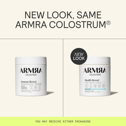 ARMRA Colostrum Powder | Unflavored | Gut Health & Bloating | Skin & Hair | Immunity | Keto, Gluten & Fat-Free | 120 Servings - Maple Wellness Supplements