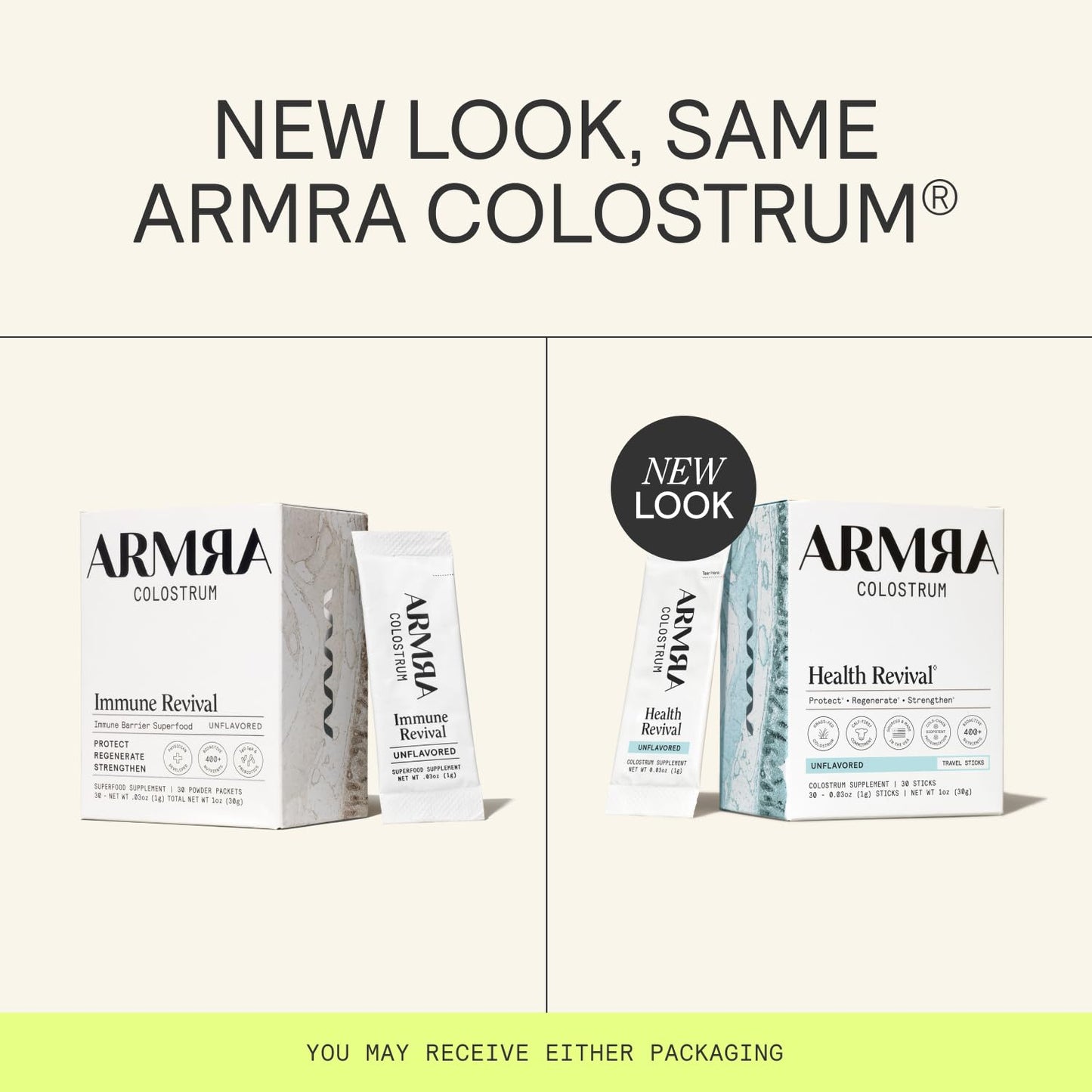 ARMRA Colostrum Powder | Unflavored | Gut Health & Bloating | Skin & Hair | Immunity | Keto, Gluten & Fat-Free | 60 Servings - Maple Wellness Supplements