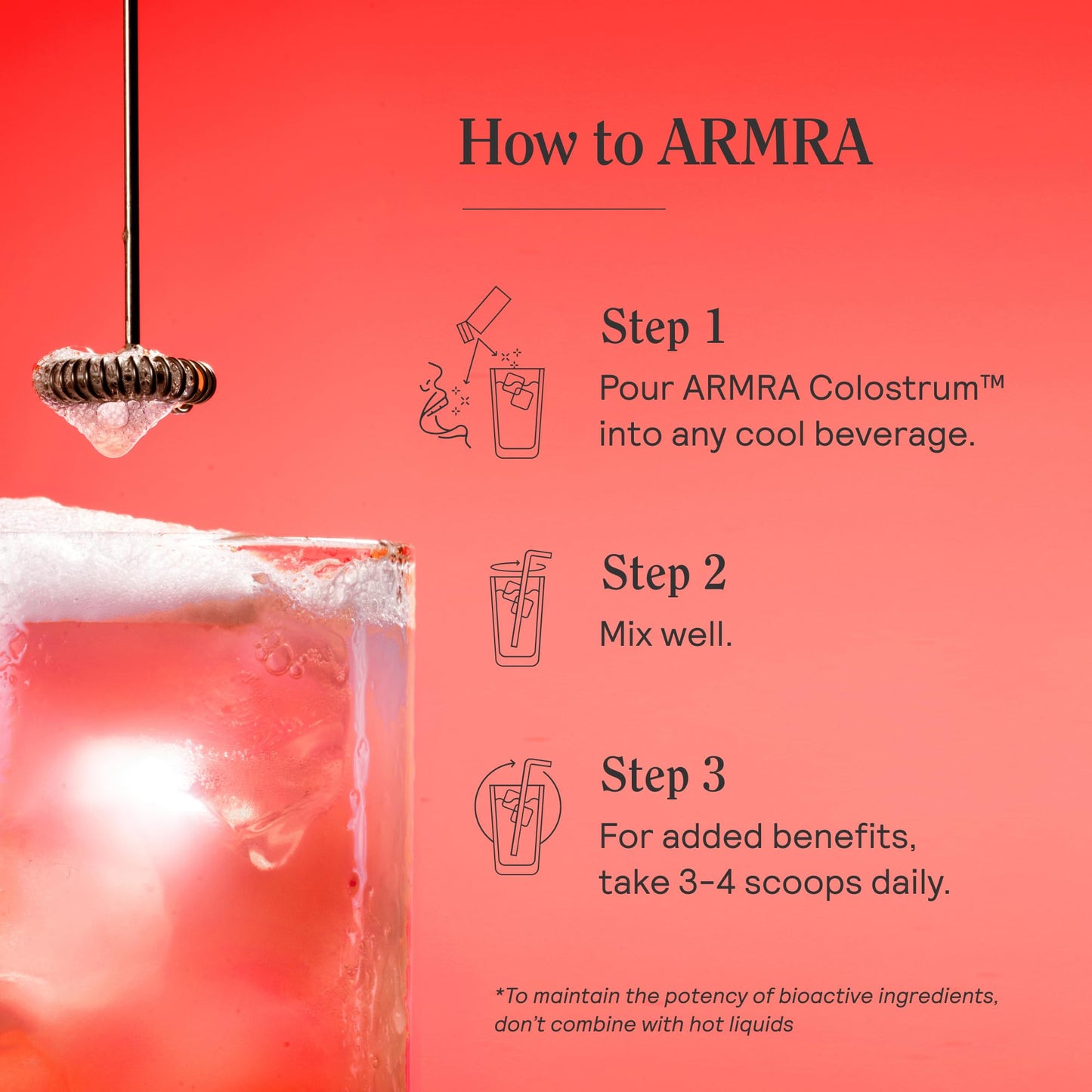 ARMRA Colostrum Powder | Vine Watermelon | Gut Health & Bloating | Skin & Hair | Immunity | Keto, Gluten & Fat-Free | 90 Servings - Maple Wellness Supplements