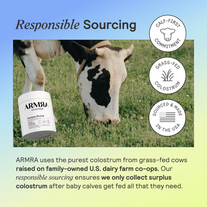ARMRA Colostrum™ Premium Powder, Grass Fed, Gut Health Bloating Immunity Skin & Hair, Contains 400+ Bioactive Nutrients (Blood Orange, Vine Watermelon, Unflavored Bundle | 180 Servings) - Maple Wellness Supplements