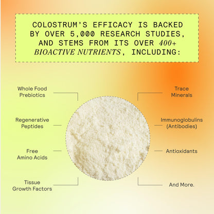 ARMRA Colostrum™ Premium Powder, Grass Fed, Gut Health Bloating Immunity Skin & Hair, Contains 400+ Bioactive Nutrients (Blood Orange, Vine Watermelon, Unflavored Bundle | 180 Servings) - Maple Wellness Supplements