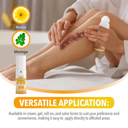 Arnica & DMSO Gel Recovery Bundle – 99.9% Pure Pharmaceutical Grade DMSO & Arnica Roll-On | Lavender Cream & Fast-Absorbing Gel | Hydrating & Non-Greasy | Made in USA - Maple Wellness Supplements