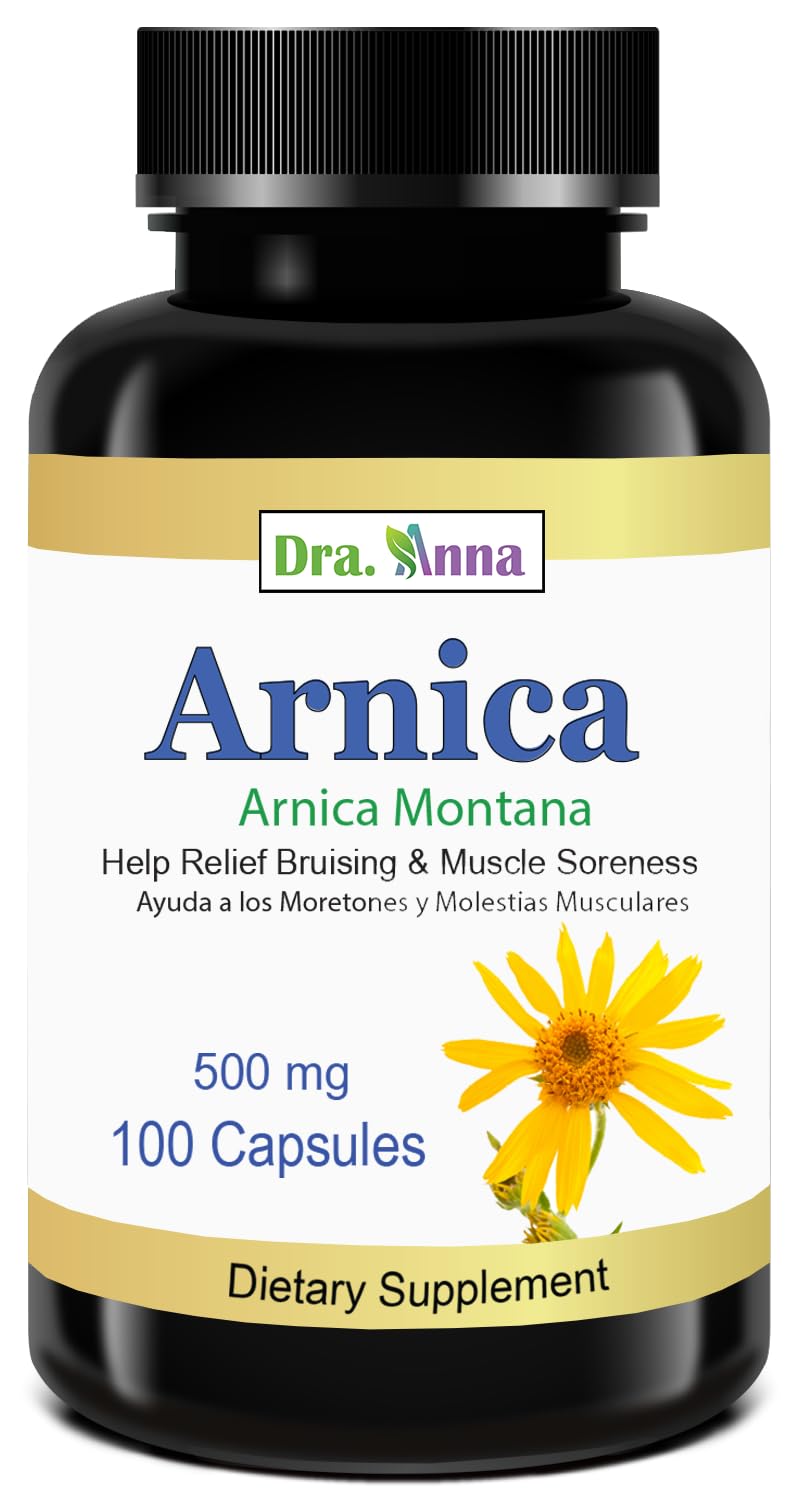 Arnica Montana Capsules 500mg 100 Capsules - Maple Wellness Supplements