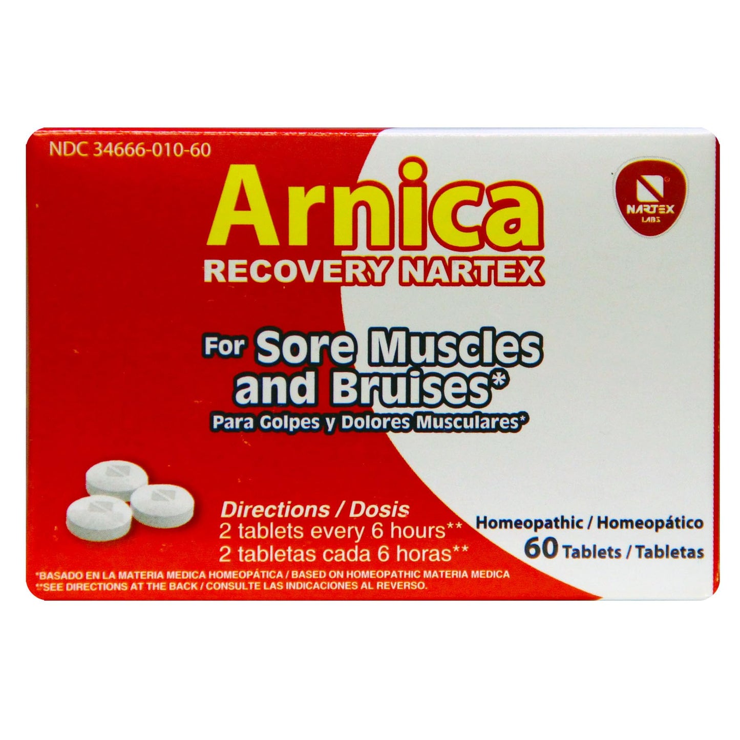 Arnica Recovery TABS NARTEX - Maple Wellness Supplements
