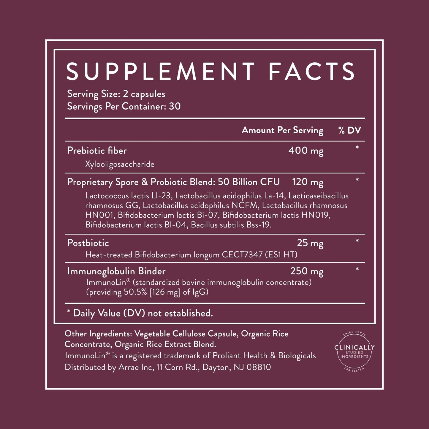 Arrae Tribiotic, Probiotics for Women, Support for Vaginal pH Balance, Gut, Immune, and Feminine Health, Prebiotics, - Maple Wellness Supplements