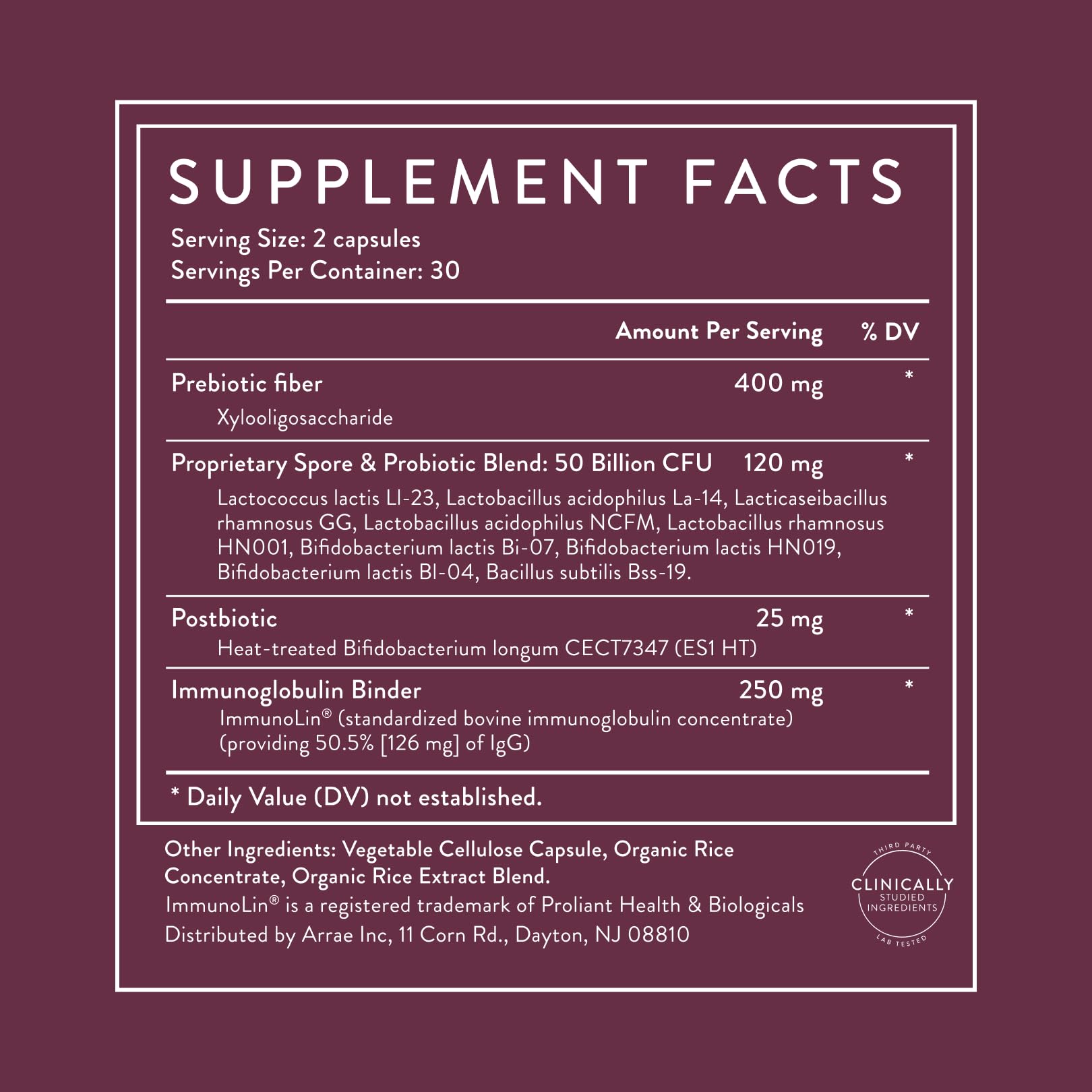 Arrae Tribiotic, Probiotics for Women, Support for Vaginal pH Balance, Gut, Immune, and Feminine Health, Prebiotics, - Maple Wellness Supplements