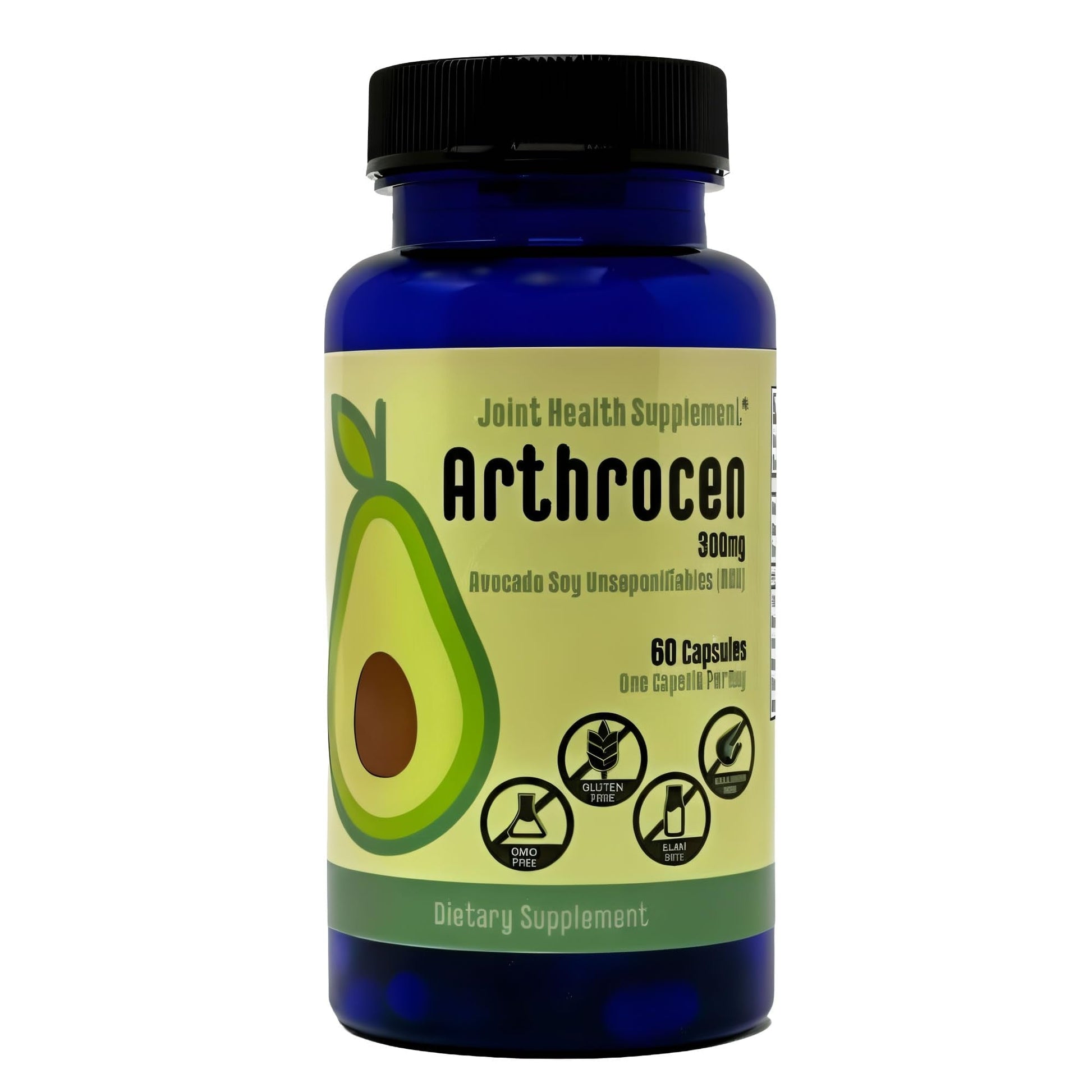 Arthrocen Joint Health Supplement with 300 mg ASU (Avocado Soy Unsaponifiables) – Supports Joint Mobility & Cartilage – Plant-Based Daily Joint Support – Non-GMO, Gluten & Dairy Free – 60-Day Supply - Maple Wellness Supplements