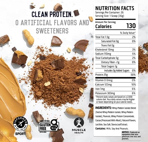 Ascent 100% Whey Protein Powder - Post Workout Whey Protein Isolate, Zero Artificial - Maple Wellness Supplements