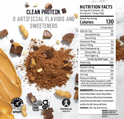 Ascent 100% Whey Protein Powder - Post Workout Whey Protein Isolate, Zero Artificial - Maple Wellness Supplements