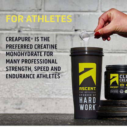 Ascent Clean Creatine Monohydrate Powder - 5G Per Serving, Creapure Creatine Supple - Maple Wellness Supplements