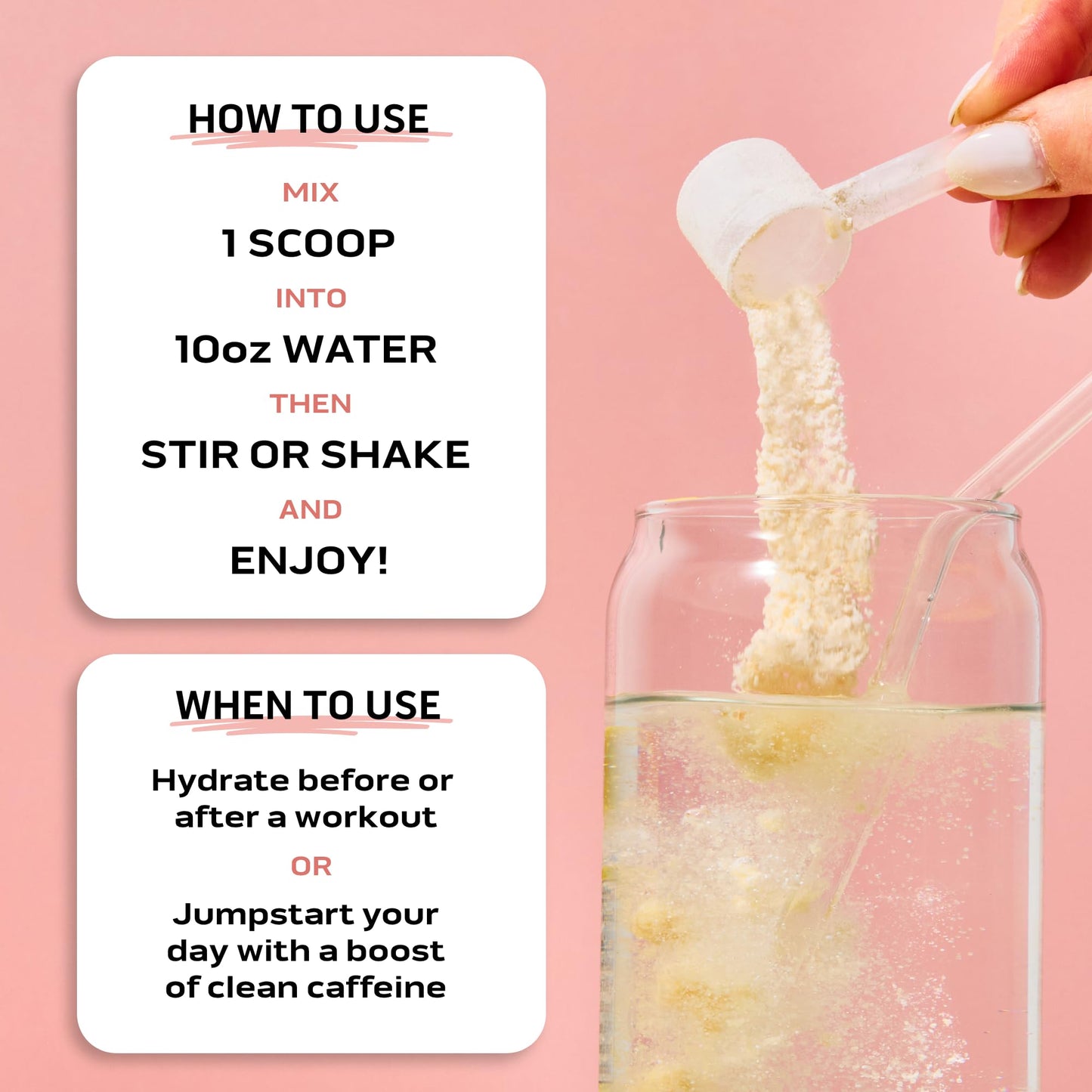 Ascent Clean Hydration + Energy Electrolytes Powder - 100mg Caffeine, 400mg Electrolytes, No Artificial Ingredients, Orange Mango 40 Servings - Maple Wellness Supplements