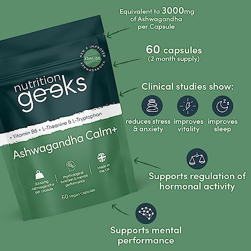 Ashwagandha KSM 66 Complex - 3000mg Enhanced with Amino Acids & Vitamin B6 - Maple Wellness Supplements