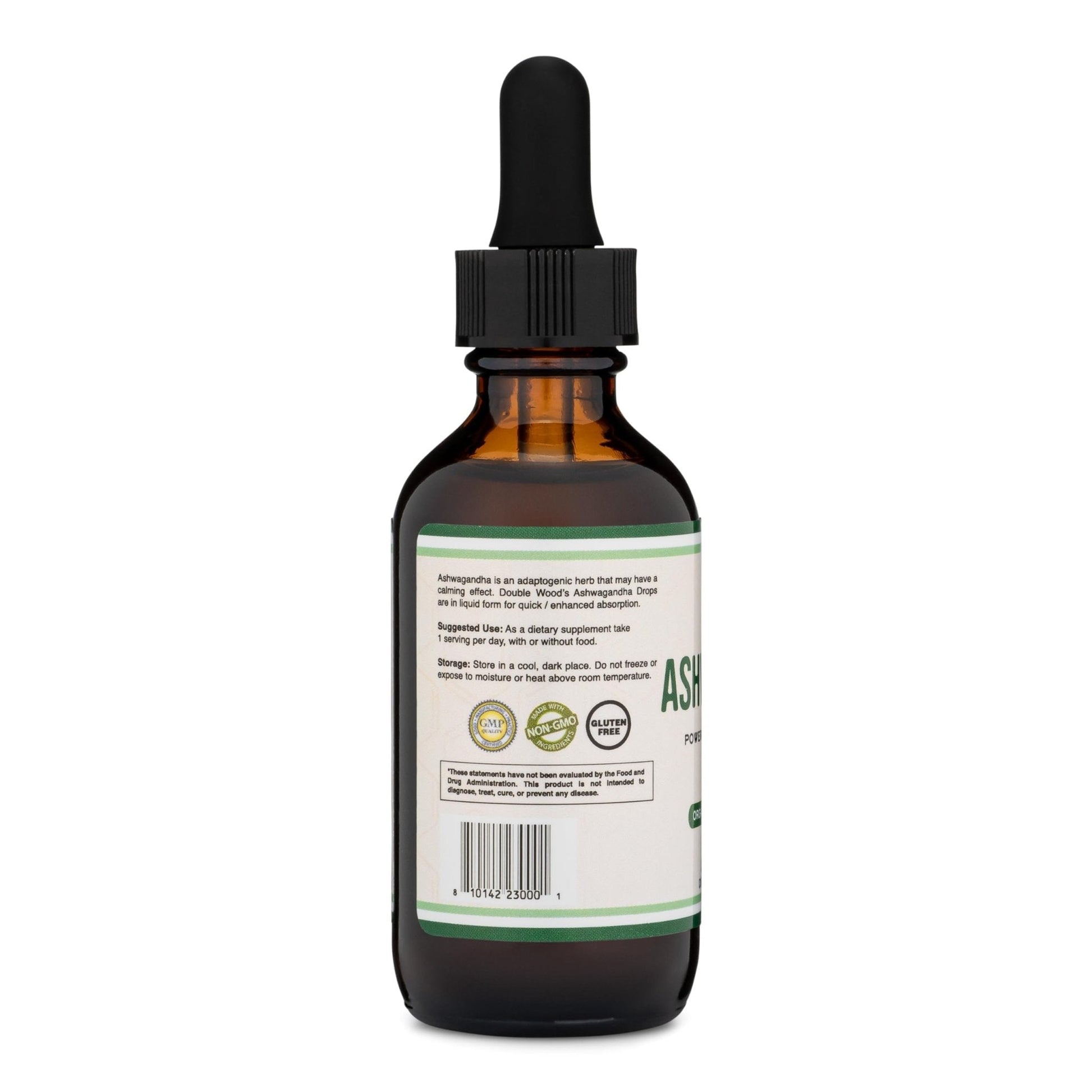 Ashwagandha Organic Drops for Stress Relief (1,200mg, 60 Servings) Ashwagandha Tincture for Adrenal Support and Cortisol Manager - Maple Wellness Supplements