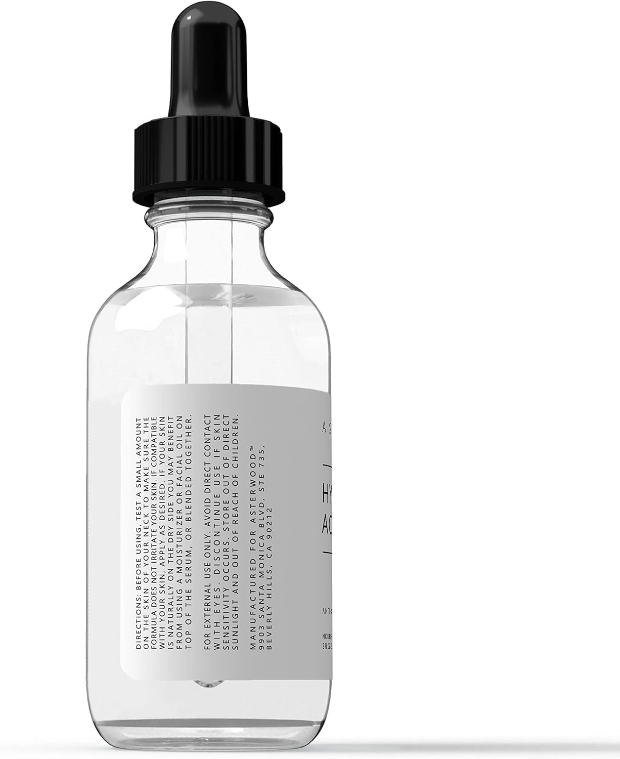 Asterwood Hyaluronic Acid Serum for Face - Plumping, Anti-Aging, Hydrating - Fragrance-Free - 1 Fl Oz - Maple Wellness Supplements