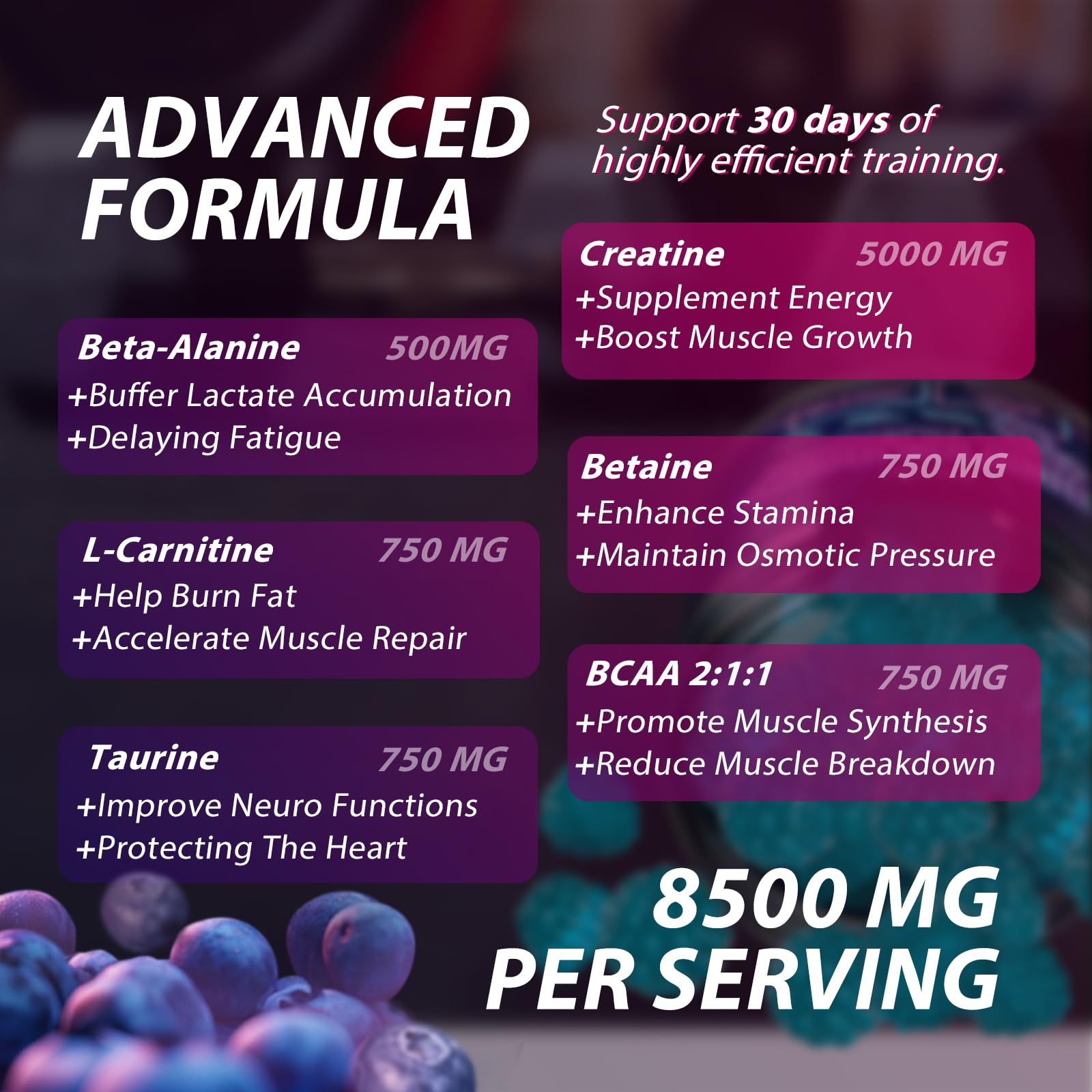 Asumtal Creatine Monohydrate Gummies Complex 8500 MG for Men & Women, Creatine Monohydrate Supplement for Muscle Growth, Strength & Energy Support - Maple Wellness Supplements