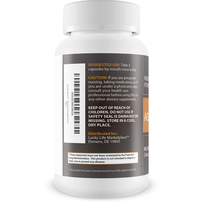 Asusto Memory Supplement for Brain - Improved Capsule Formula - Natural Brain, Memory, & Focus Support - Brain Support - Brain Supplement - Nootropic - Natural Asusto Sandalwood Improved Formula - Maple Wellness Supplements