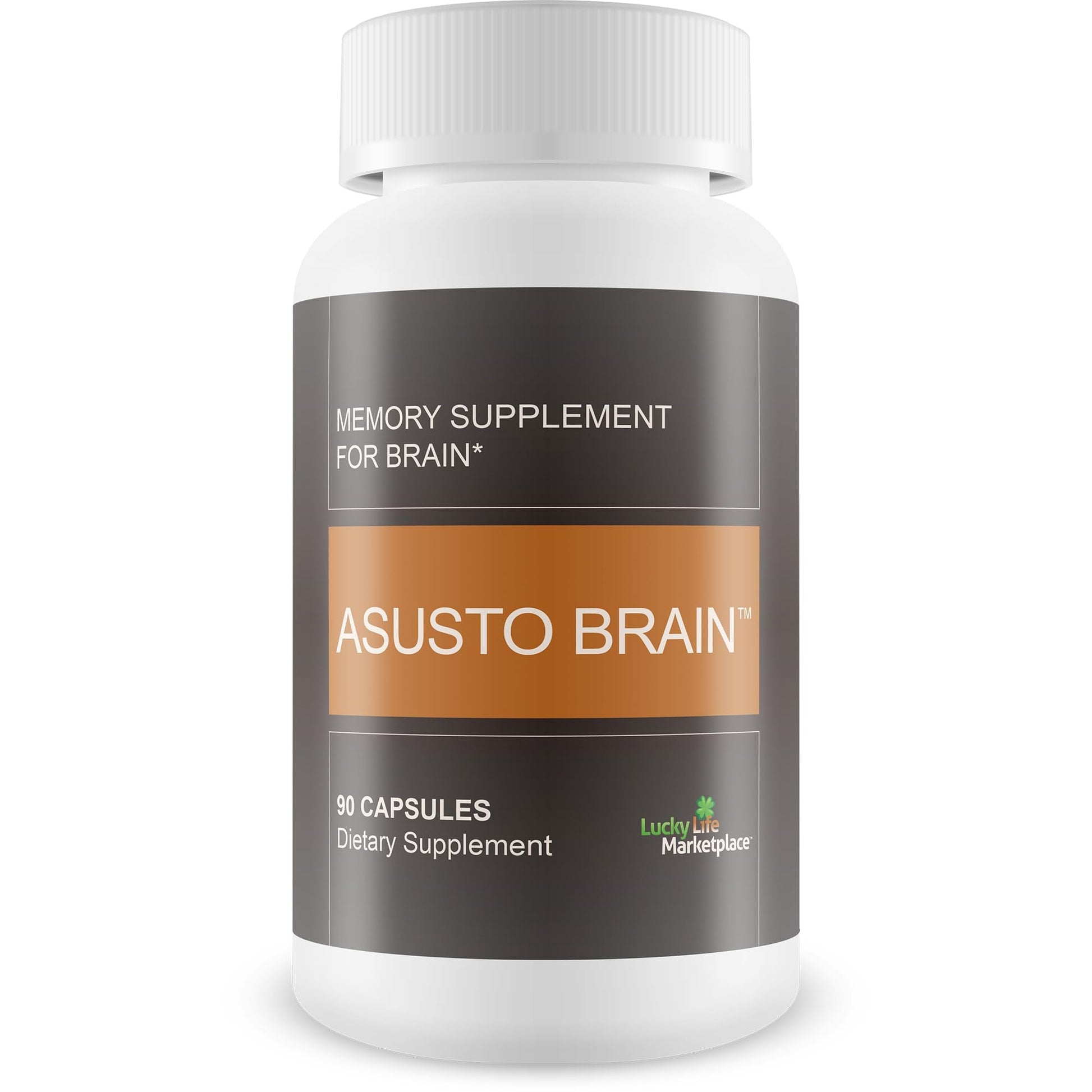 Asusto Memory Supplement for Brain - Improved Capsule Formula - Natural Brain, Memory, & Focus Support - Brain Support - Brain Supplement - Nootropic - Natural Asusto Sandalwood Improved Formula - Maple Wellness Supplements