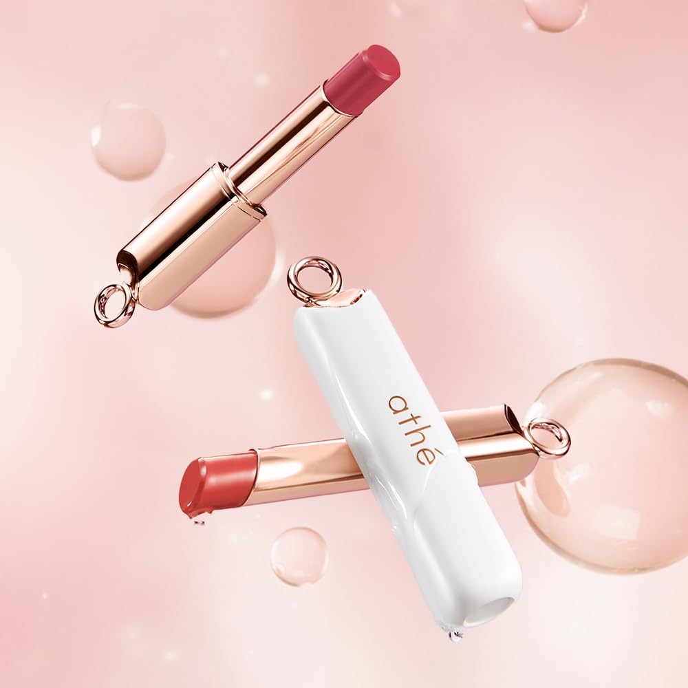 athé Everyday Tinted Lip Set – Tinted Lip Balm Stick with Madecassoside, Ceramide & Squalane, Includes Lip Pouch | Hydrating, Non-Sticky, Vegan K-Beauty Lip Care - Maple Wellness Supplements