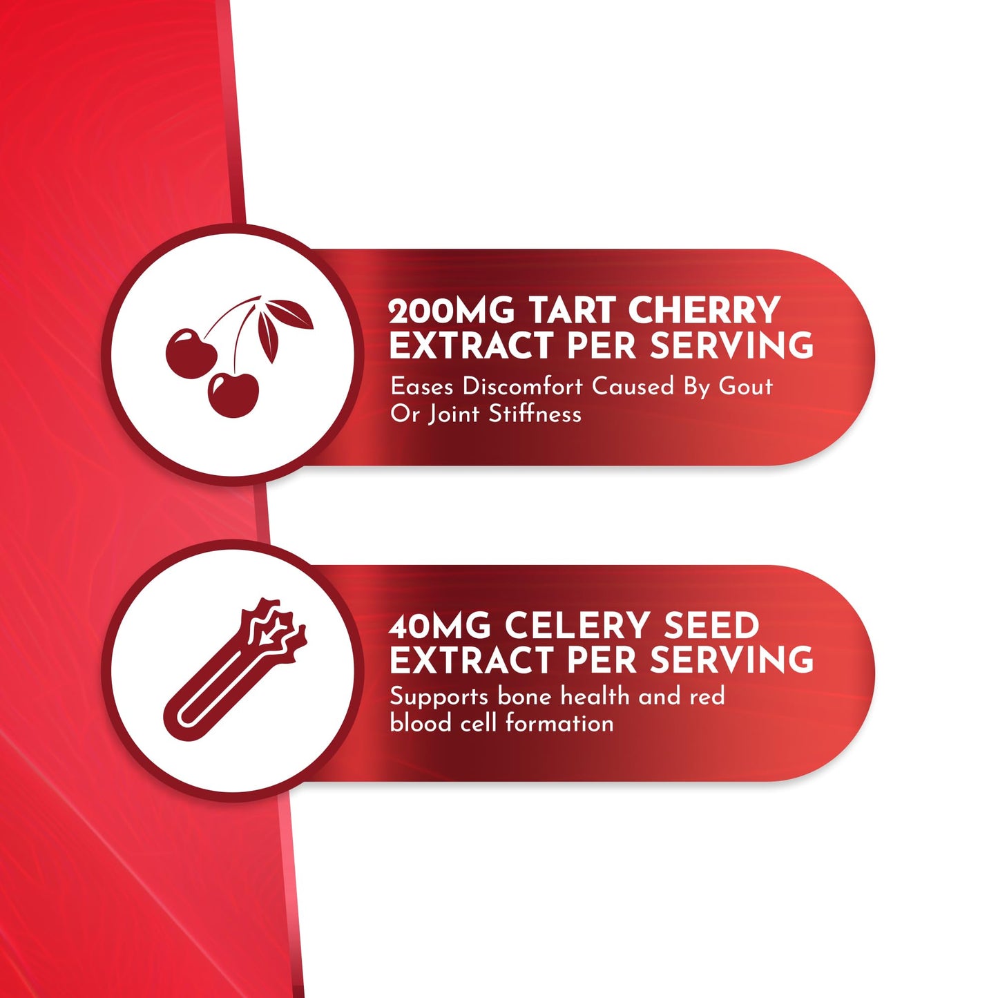 Atlantis Nutrition Tart Cherry Gummies with Celery Seed Extract - Advanced Uric Acid Cleanse for Immediate Relief | Joint Relief & Recovery - Maple Wellness Supplements