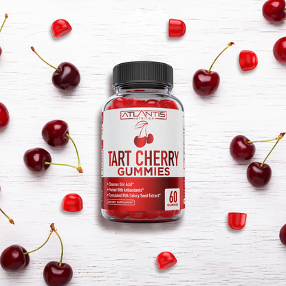 Atlantis Nutrition Tart Cherry Gummies with Celery Seed Extract - Advanced Uric Acid Cleanse for Immediate Relief | Joint Relief & Recovery - Maple Wellness Supplements