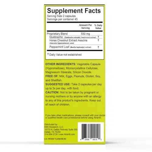 Atrantil 90 Capsules-Antioxidant Packed Polyphenol for Bloating and Gas Relief, Abdominal Discomfort, Constipation, Diarrhea, Postbiotic, Change in Bowel Habits and Everyday Digestive Health. - Maple Wellness Supplements