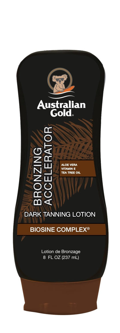Australian Gold Dark Tanning Accelerator Lotion With Bronzer, 8 Ounce, New Package Same Formula, B003GX5SSC - Maple Wellness Supplements