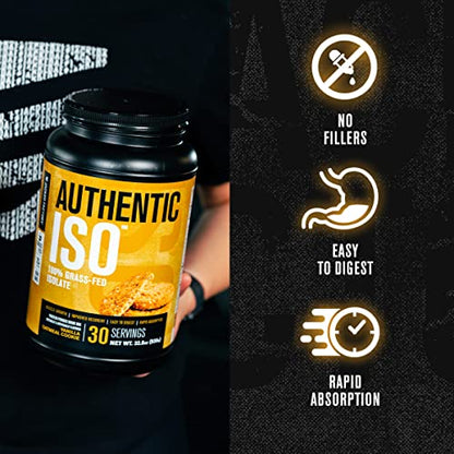 Authentic ISO Grass Fed Whey Protein Isolate Powder - Low Carb, Non-GMO Muscle - Maple Wellness Supplements