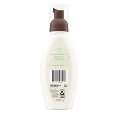 Aveeno Clear Complexion Foaming Oil-Free Facial Cleanser with Soy Extract & 0.5% Salicylic Acid, Acne Treatment Face - Maple Wellness Supplements