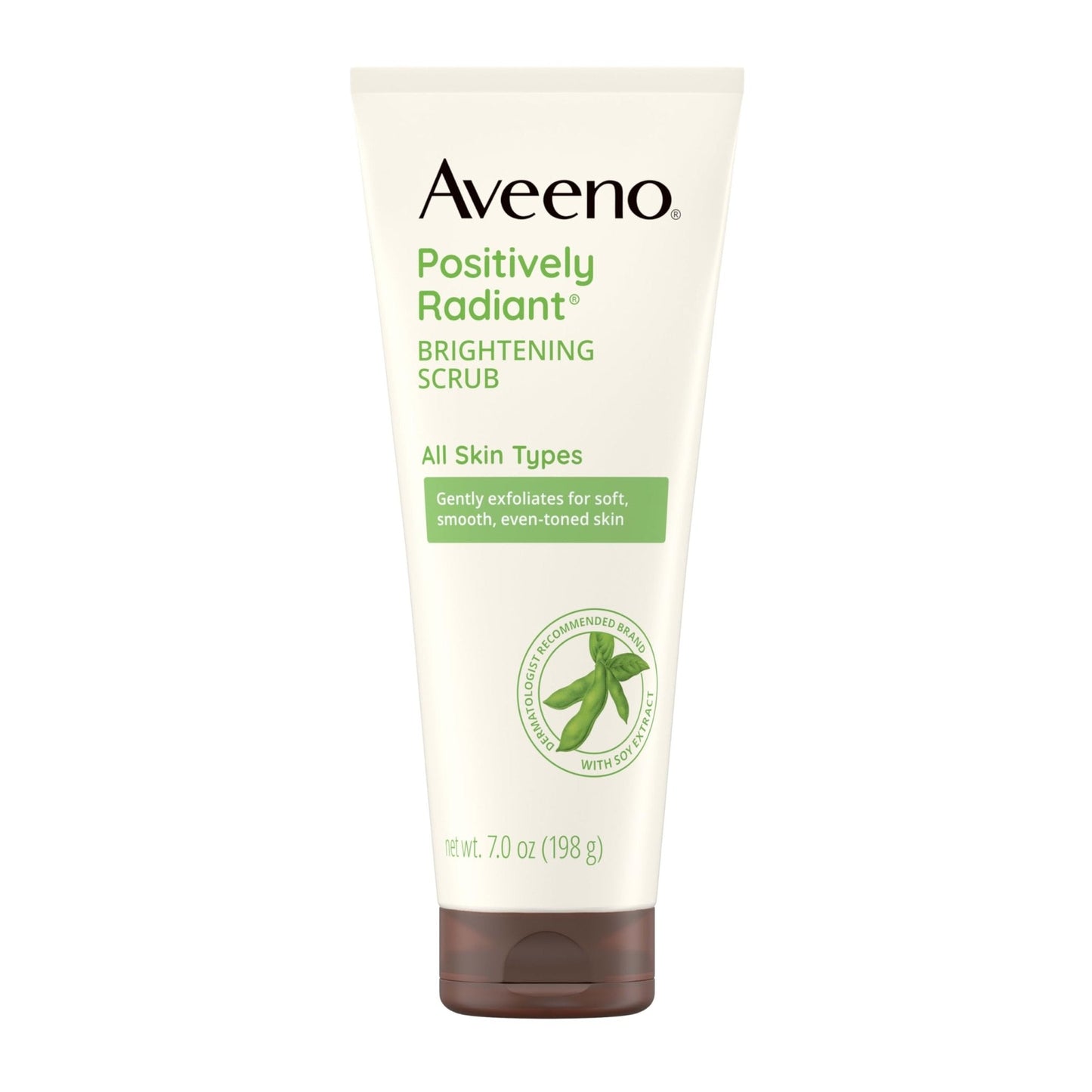Aveeno Positively Radiant Skin Brightening Daily Facial Scrub with Moisture-Rich Soy Extract - Maple Wellness Supplements