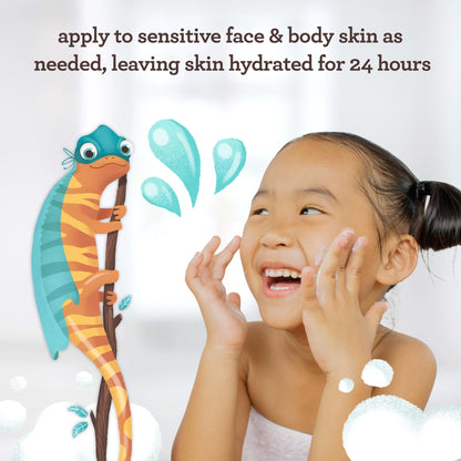 Aveeno Sensitive Skin Face & Body Gel Cream for Kids with Prebiotic Oat, Clinically Proven 24 Hour Hydration for Soft Skin - Maple Wellness Supplements