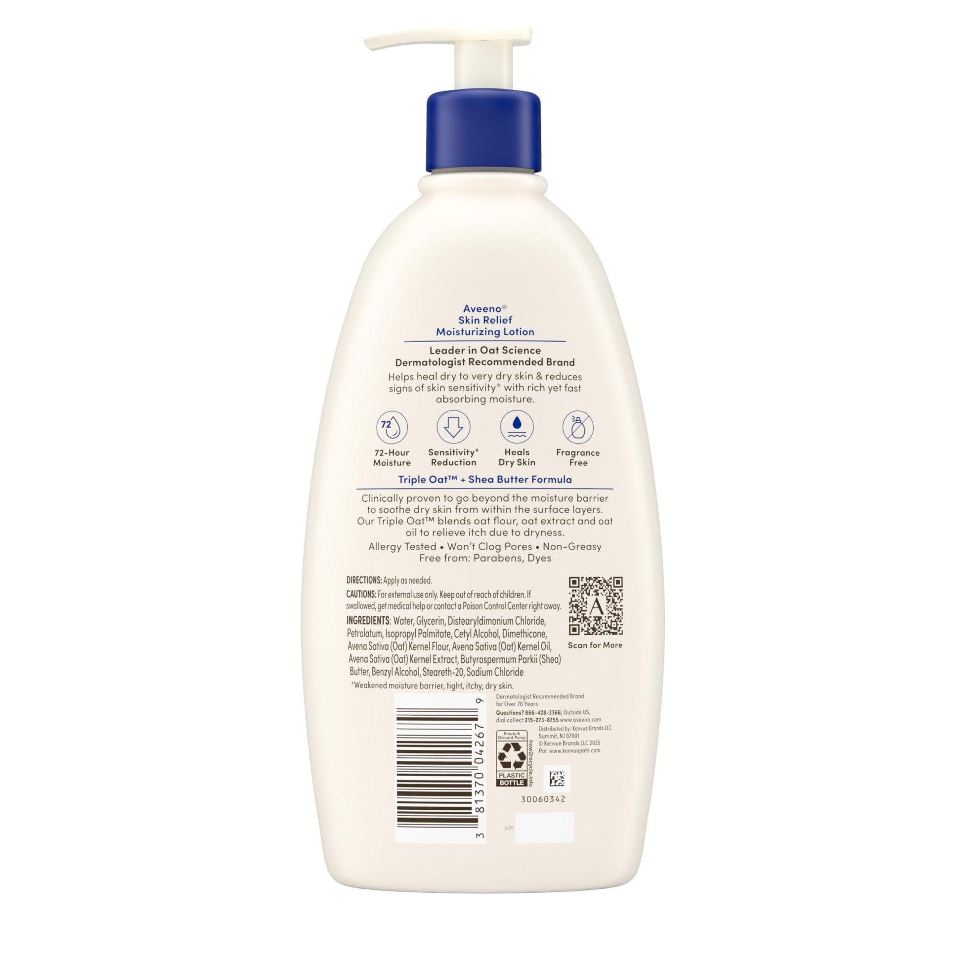 Aveeno Skin Relief Moisturizing Lotion Heals Very Dry, Sensitive Skin, Fast-Absorbing Body - Maple Wellness Supplements