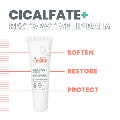Avène Cicalfate Restorative Lip Cream, Long Lasting Moisture to Soothe Dry, Cracked Lips - Maple Wellness Supplements