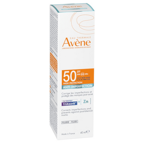 AVENE Sun Anti-imperfection Fluid SPF 50+ 40ml - Maple Wellness Supplements