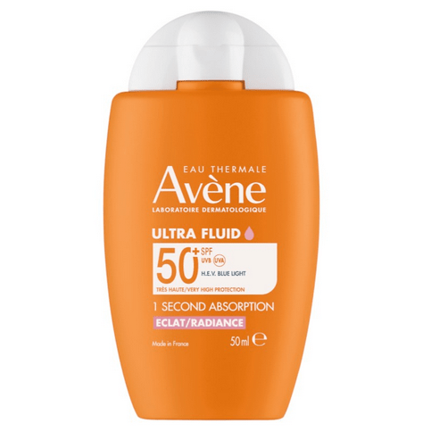 AVENE Sun Ultra Fluid Radiance/Brightness SPF 50+ 50ml - Maple Wellness Supplements