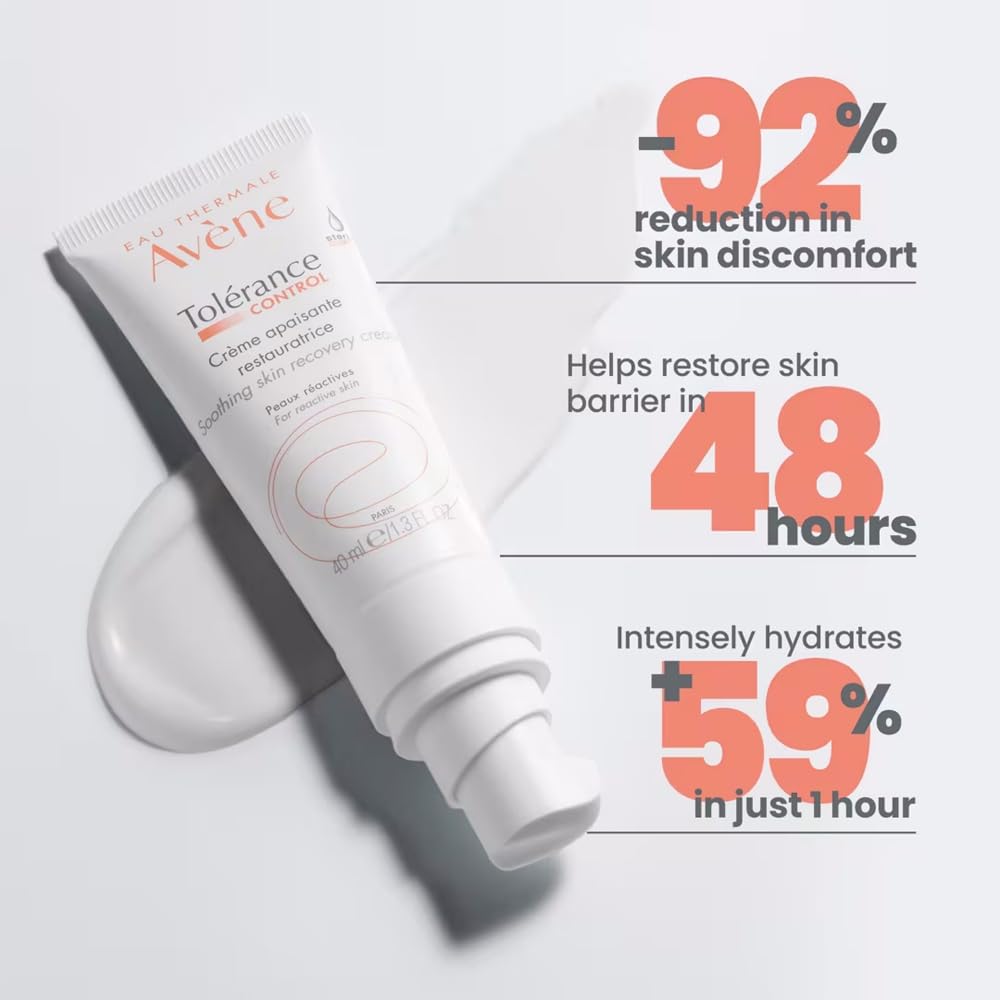 Avène Tolerance Control Soothing Skin Recovery Cream, for Hypersensitive Dry Skin, Restores Skin Barrier, Calms sensations of skin discomfort - Maple Wellness Supplements