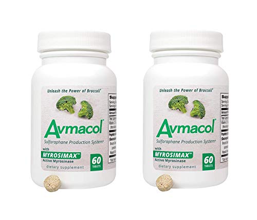 AVMACOL® (120) 2 Bottle Value Sulforaphane Supplement with Myrosinase - Maple Wellness Supplements