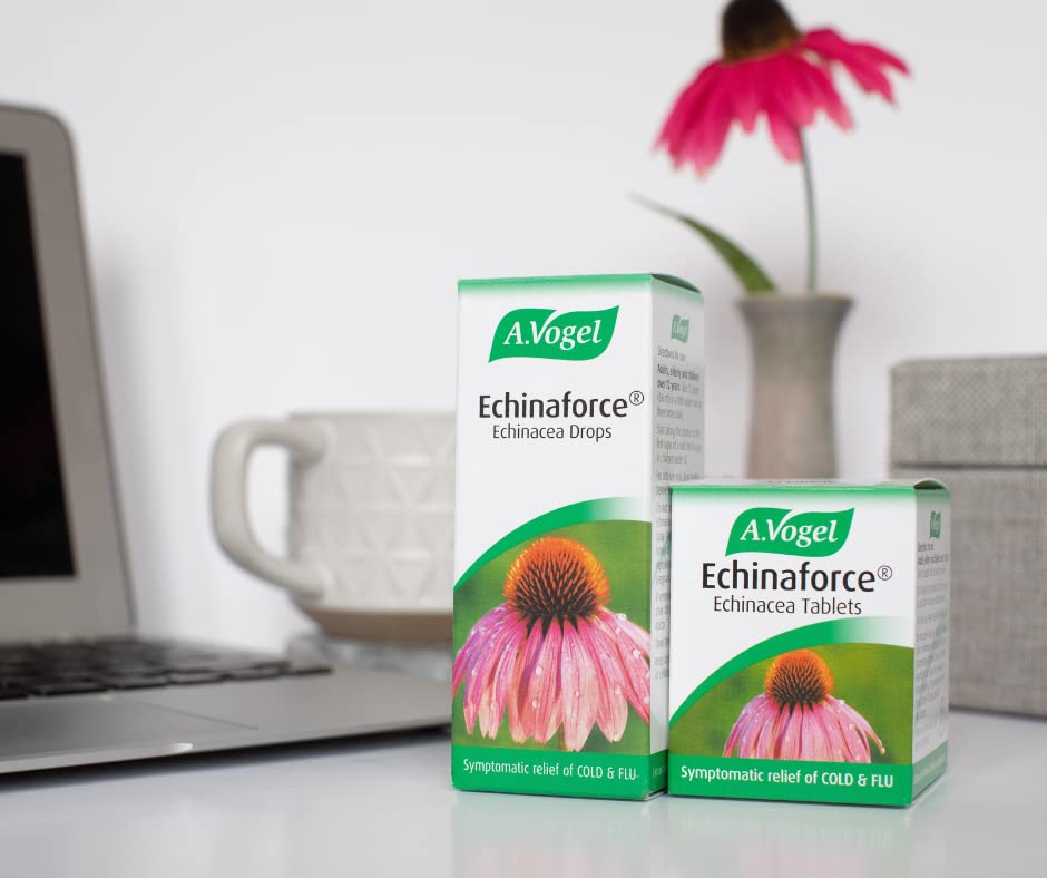 A.Vogel Echinaforce Echinacea Tablets | Relieves Cold & Flu Symptoms by Strengthening - Maple Wellness Supplements