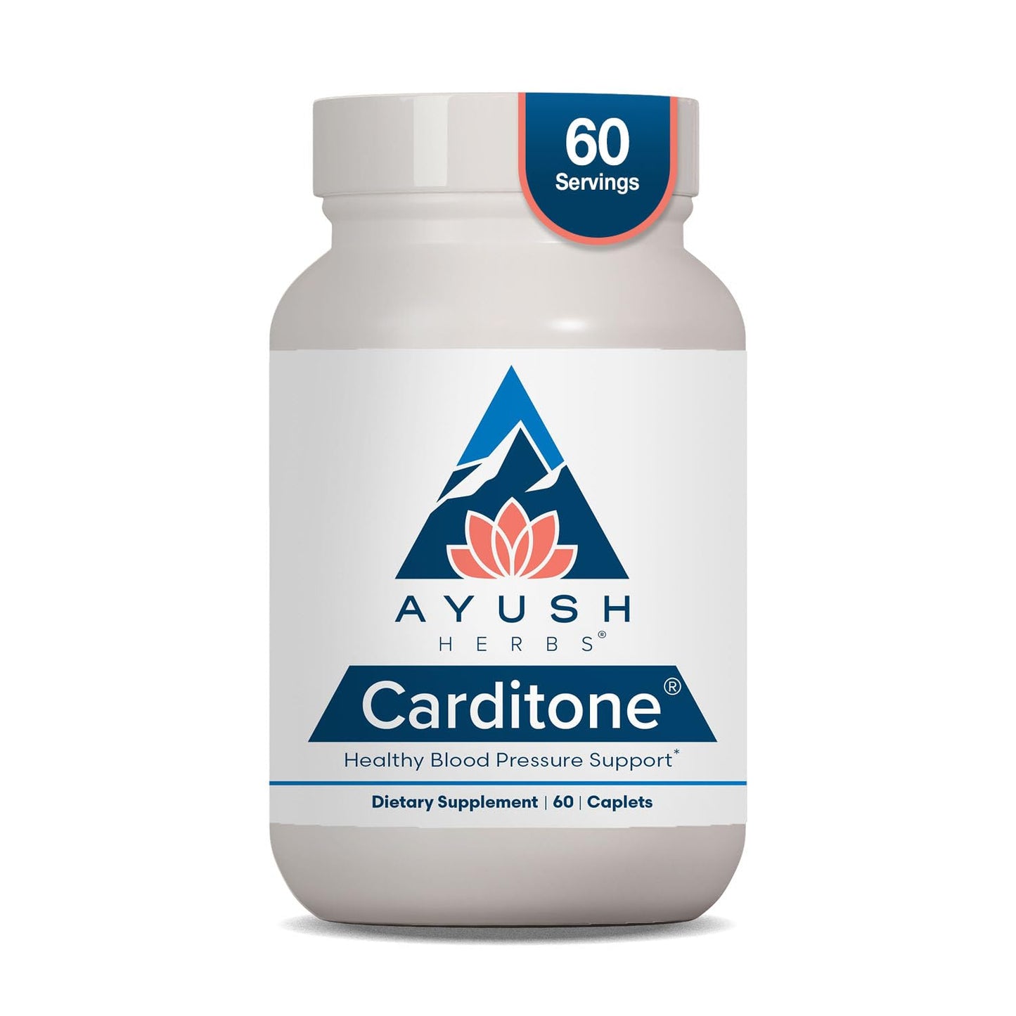 Ayush Herbs Carditone - Natural Heart Health Supplement for Women & Men, BP Formula, Holistic Heart Support with Rauwolfia, Arjuna, Calcium - Maple Wellness Supplements