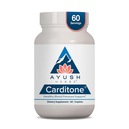 Ayush Herbs Carditone - Natural Heart Health Supplement for Women & Men, BP Formula, Holistic Heart Support with Rauwolfia, Arjuna, Calcium - Maple Wellness Supplements