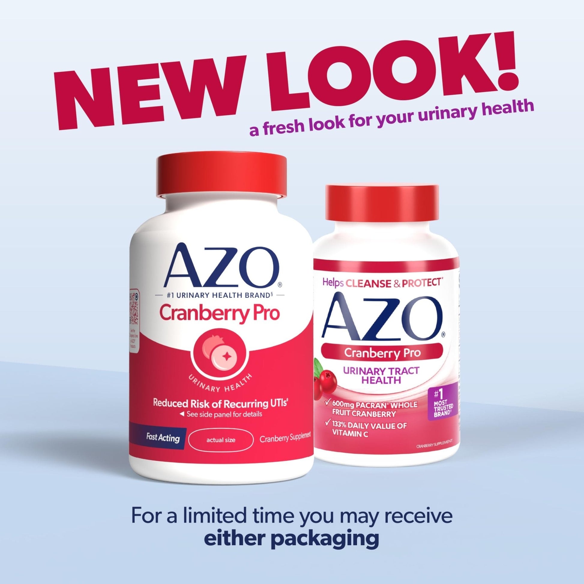 AZO Cranberry Pro, Cranberry Pills for Women & Men, 600mg Pacran, Made with Concentrated Whole Fruit Cranberry Powder to Help Cleanse and Protect The Urinary Tract - Maple Wellness Supplements