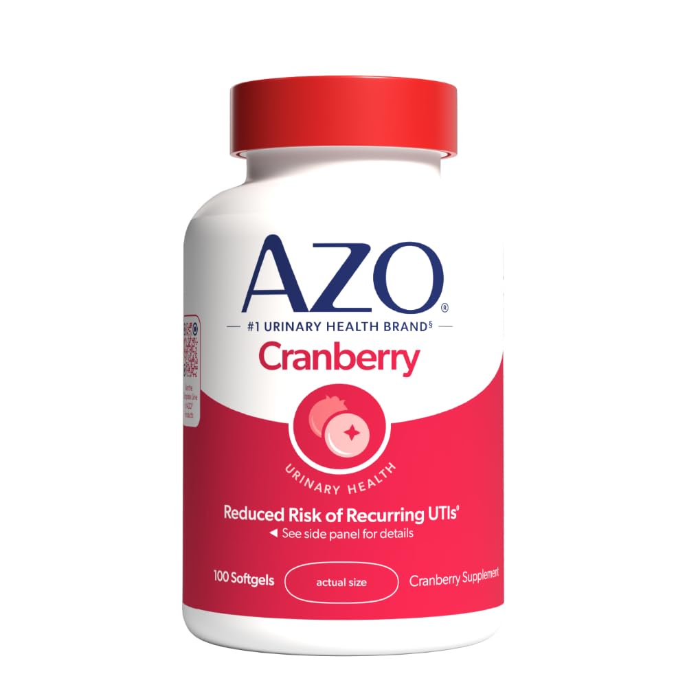 AZO Cranberry Supplement, Made with Concentrated Whole Fruit Cranberry Powder to Help Cleanse and Protect the Urinary Tract - Maple Wellness Supplements
