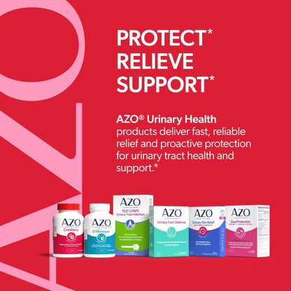 AZO Cranberry Urinary Tract Health Gummies Dietary Supplement, 2 Gummies = 1 Glass of Cranberry Juice, Helps Cleanse & Protect - Maple Wellness Supplements