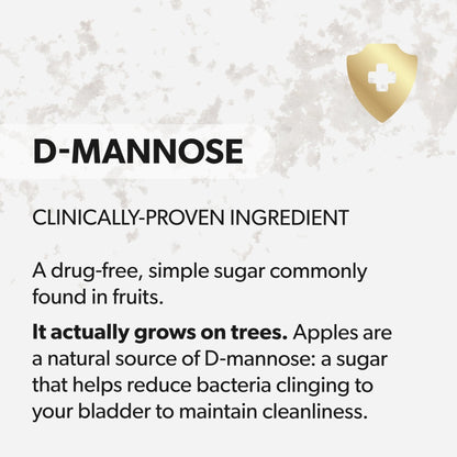 AZO D Mannose Urinary Tract Health, Cleanse, Flush & Protect The Urinary Tract, No.1 Pharmacist Recommended Brand - Maple Wellness Supplements