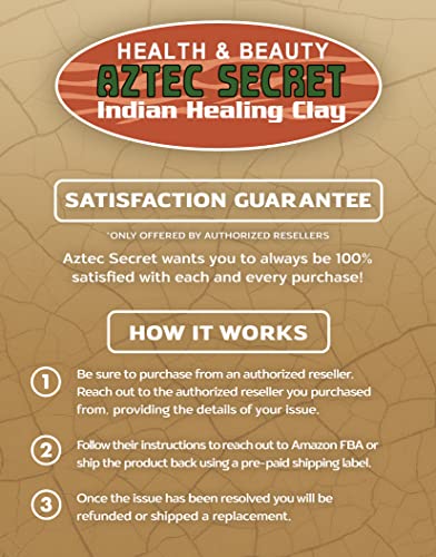 Aztec Secret– Indian Healing Clay 16 Oz – Deep Pore Cleansing Facial & Body Mask – The Original 100% Natural Calcium Bentonite Clay – New Version 2 - Maple Wellness Supplements