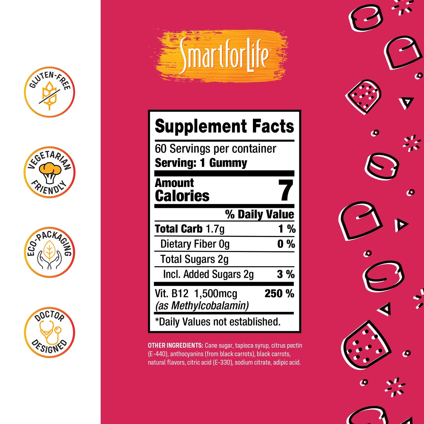 B12 Gummy Vitamins - 1500 mcg Vitamin B12 Gummies for Adults and Kids - Helps with Energy, Metabolism, Bone Nervous System Support - Maple Wellness Supplements